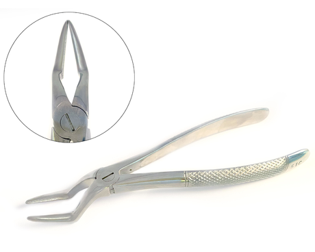 Щипцы для удаления зубов №51C для удаления корней зубов верхней челюсти (Пакистан)