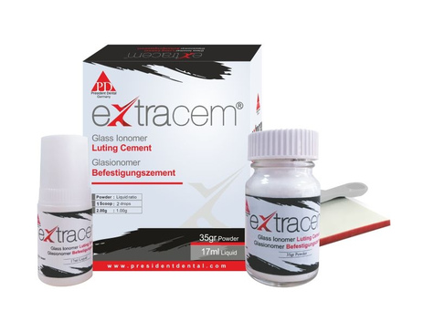 ExtraCem рентгеноконтрастный стеклоиономерный цемент (35 г.+17 мл.)