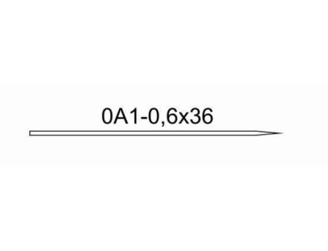 ИГЛА ПРЯМ. 0А1-0,6Х36 (50 шт)