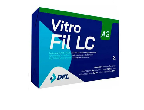 Vitro Fil LC - цемент светоотверждаемый стеклоиномерный реставрационный (5 г + 2 мл)