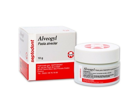 Alveogyl (Альвожил) - антисептический компресс, гемостатическая хирург. повязка (10 г)