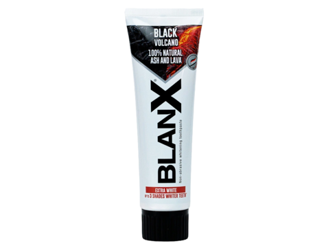 Зубная паста отбеливающая BlanX Black Volcano для устранения сложных пигментных пятен