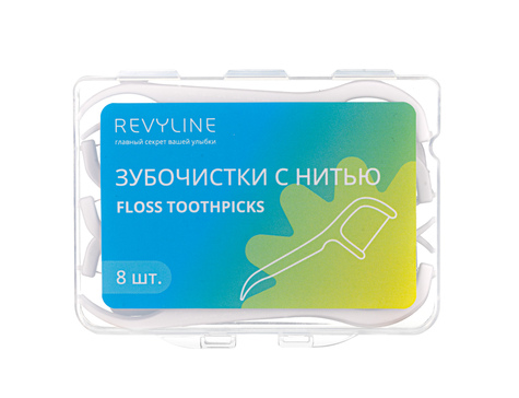 Зубочистка с нитью Revyline, 8 шт