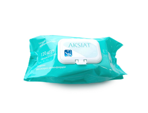 AKSIAT - салфетки для экспресс-дезинфекции М/УП (120 шт)