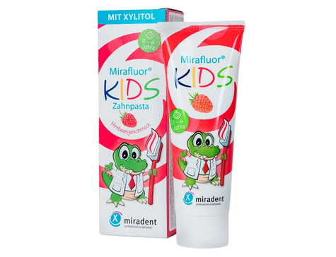 Зубная паста детская Mirafluor Kid's, 75мл