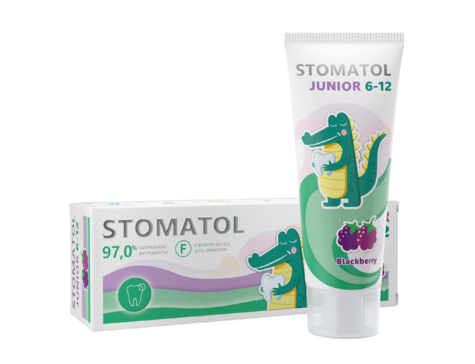 Зубная паста детская Stomatol Junior 6-12 лет, 75 г
