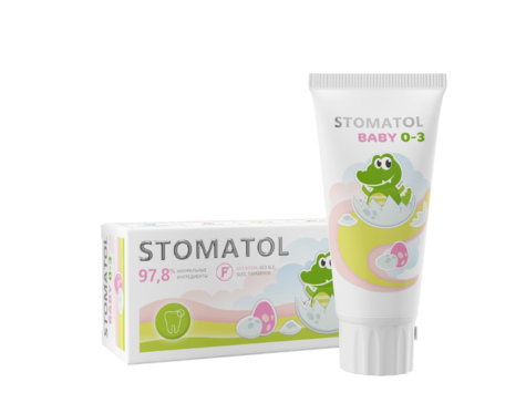 Зубная паста детская Stomatol "Baby", 0-3 лет, 50 г
