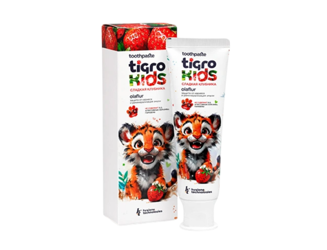 Зубная паста "ht", Tigro Kids клубника