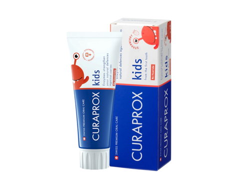 Зубная паста Curaprox Kids Zero клубника (с 0 лет), 60 мл