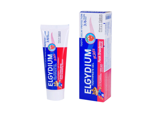 Зубная паста Elgydium Kids Fresh Strawberry для детей от 3 до 6 лет, 50 мл