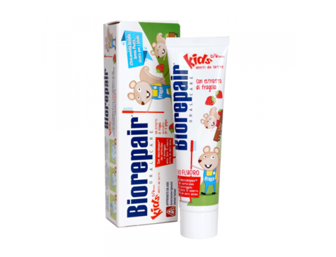 Зубная паста Biorepair Kids со вкусом земляники (от 0 до 6 лет)