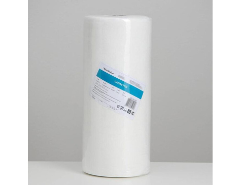 Салфетка спанлейс белая, 30х40 см, 100 шт/уп (40г/м) Рулон (арт.601-795)