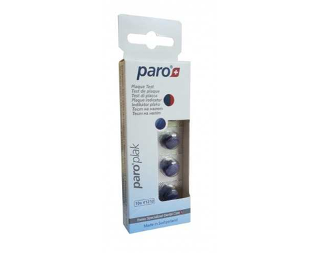 Paro Plak-цветные таблетки для индикации зубного налета (10 шт)