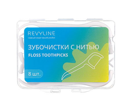 Зубочистка с нитью Revyline, 8 шт