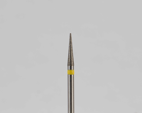 Алмазный бор турбинный стоматологический 836.314.164.080.016 «Конус» желтая насечка d=1,4 мм (5 шт)