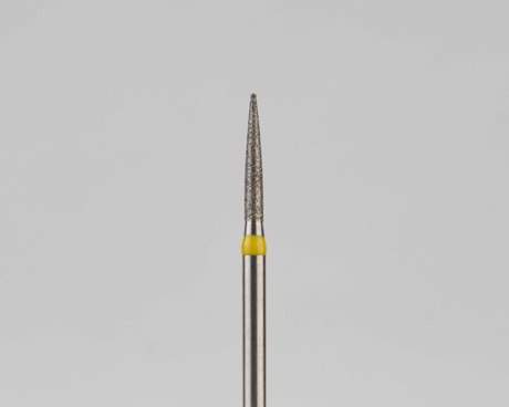 Алмазный бор турбинный стоматологический 836.314.245.080.012 «Пуля» желтая насечка d=1,2 мм (5 шт)