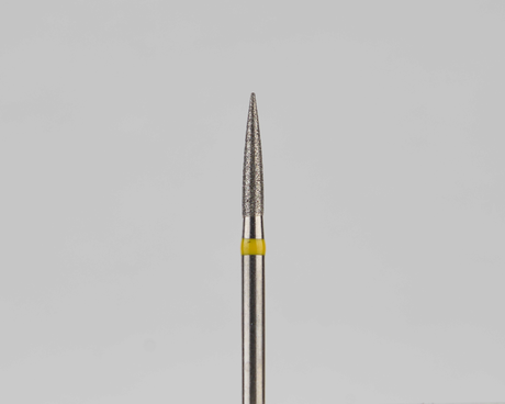 Алмазный бор турбинный стоматологический 836.314.245.080.014 «Пуля» желтая насечка d=1,4 мм (5 шт)