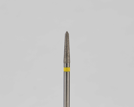 Алмазный бор турбинный стоматологический 836.314.294.080.016 «Торпеда» желтая насечка d=1,6 мм (5 шт)