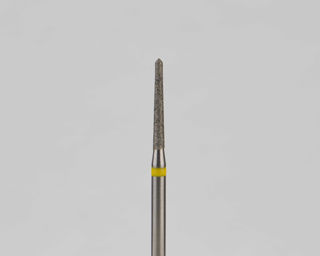 Алмазный бор турбинный стоматологический 836.314.294.100.012 «Торпеда» желтая насечка d=1,2 мм (5 шт)