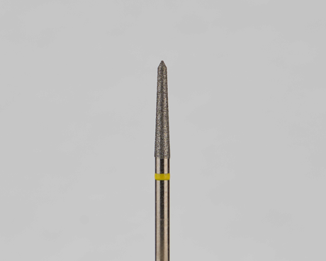 Алмазный бор турбинный стоматологический 836.314.294.100.016 «Торпеда» желтая насечка d=1,6 мм (5 шт)