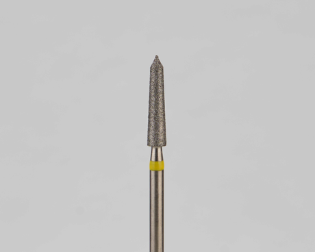 Алмазный бор турбинный стоматологический 836.314.294.100.021 «Торпеда» желтая насечка d=2,1 мм (5 шт)