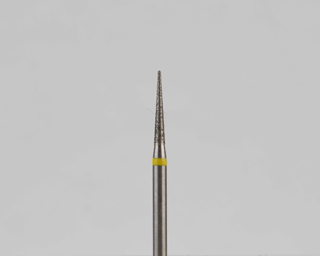 Алмазный бор турбинный стоматологический 836.314.164.080.012 «Конус» желтая насечка d=1,2 мм (5 шт)