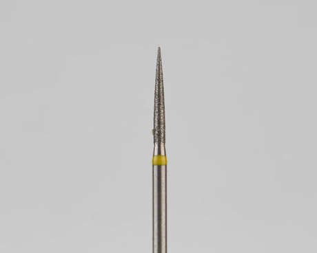 Алмазный бор турбинный стоматологический 836.314.245.100.012 «Пуля» желтая насечка d=1,2 мм (5 шт)