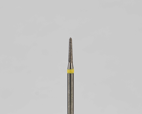 Алмазный бор турбинный стоматологический 836.314.294.060.010 «Торпеда» желтая насечка d=1 мм (5 шт)