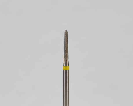 Алмазный бор турбинный стоматологический 836.314.294.080.012 «Торпеда» желтая насечка d=1,2 мм (5 шт)