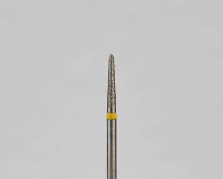 Алмазный бор турбинный стоматологический 836.314.294.080.014 «Торпеда» желтая насечка d=1,4 мм (5 шт)