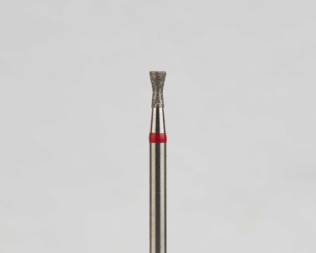 Алмазный бор турбинный стоматологический 856.314.019.030.014 «Обратный конус с шейкой» красная насечка d=1,4 мм (5 шт)
