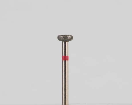 Алмазный бор турбинный стоматологический 856.314.067.015.040 «Колесо» красная насечка d=4 мм (1 шт)