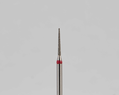 Алмазный бор турбинный стоматологический 856.314.164.080.009 «Конус» красная насечка d=0,9 мм (5 шт)