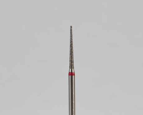 Алмазный бор турбинный стоматологический 856.314.164.100.012 «Конус» красная насечка d=1,2 мм (5 шт)
