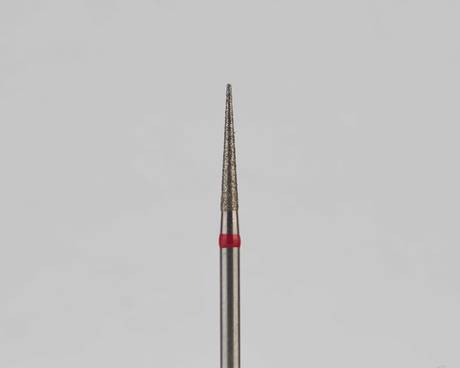 Алмазный бор турбинный стоматологический 856.314.164.100.014 «Конус» красная насечка d=1,4 мм (5 шт)