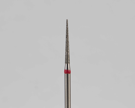 Алмазный бор турбинный стоматологический 856.314.164.115.012 «Конус» красная насечка d=1,2 мм (5 шт)