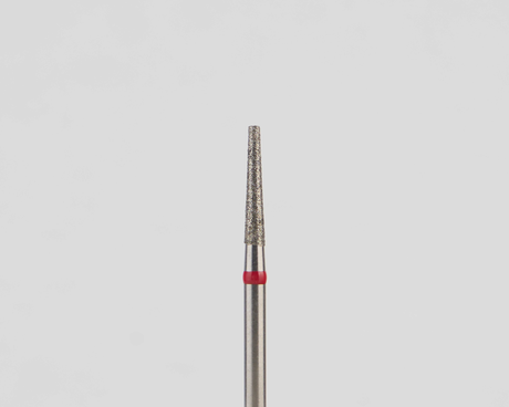 Алмазный бор турбинный стоматологический 856.314.168.080.014 «Конус усеченный» красная насечка d=1,4 мм (5 шт)