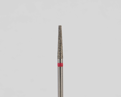 Алмазный бор турбинный стоматологический 856.314.168.100.016 «Конус усеченный» красная насечка d=1,6 мм (5 шт)