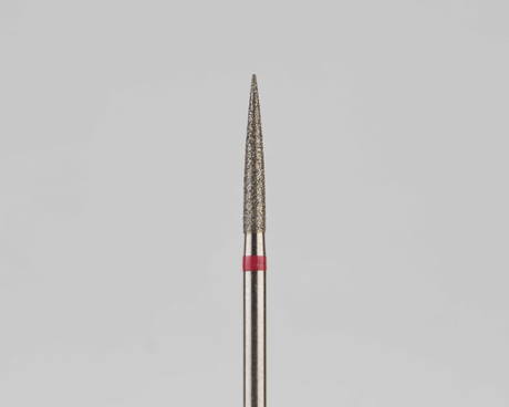 Алмазный бор турбинный стоматологический 856.314.245.100.014 «Пуля» красная насечка d=1,4 мм (5 шт)