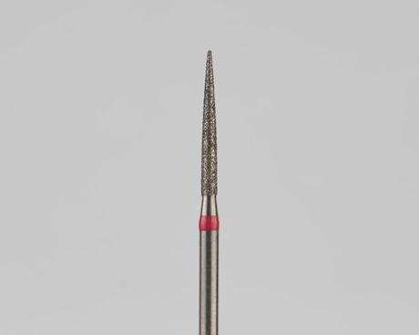 Алмазный бор турбинный стоматологический 856.314.245.115.014 «Пуля» красная насечка d=1,4 мм (5 шт)