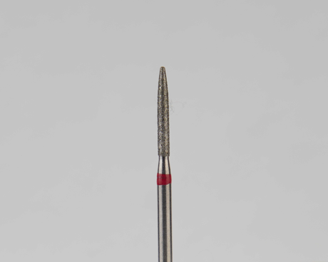 Алмазный бор турбинный стоматологический 856.314.284.100.012 «Пуля» красная насечка d=1,2 мм (5 шт)
