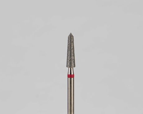 Алмазный бор турбинный стоматологический 856.314.294.080.021 «Торпеда» красная насечка d=2,1 мм (5 шт)