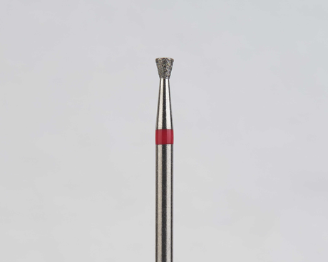 Алмазный бор турбинный стоматологический 856.315.010.016.016 «Обратный конус» красная насечка d=1,6 мм (5 шт)