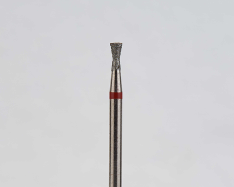 Алмазный бор турбинный стоматологический 856.315.019.030.014 «Обратный конус с шейкой» красная насечка d=1,4 мм (5 шт)