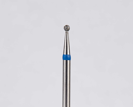 Алмазный бор турбинный стоматологический 866.314.001.009.012 «Шар» синяя насечка d=1,2 мм (5 шт)