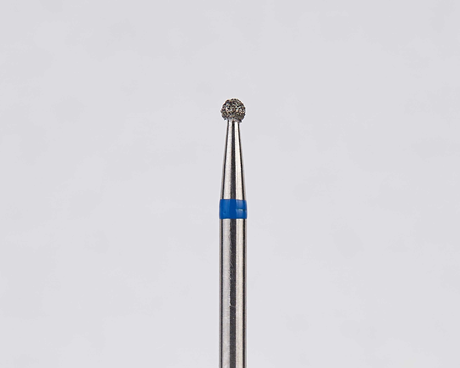 Алмазный бор турбинный стоматологический 866.314.001.011.014 «Шар» синяя насечка d=1,4 мм (5 шт)