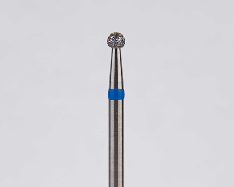 Алмазный бор турбинный стоматологический 866.314.001.015.018 «Шар» синяя насечка d=1,8 мм (5 шт)