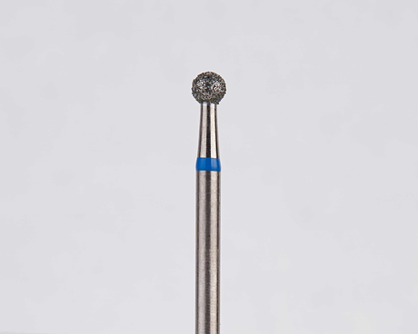 Алмазный бор турбинный стоматологический 866.314.001.020.023 «Шар» синяя насечка d=2,3 мм (5 шт)