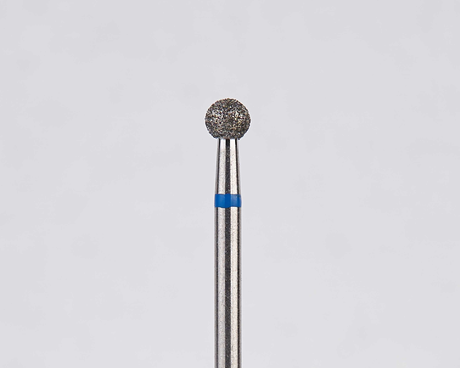 Алмазный бор турбинный стоматологический 866.314.001.024.027 «Шар» синяя насечка d=2,7 мм (5 шт)