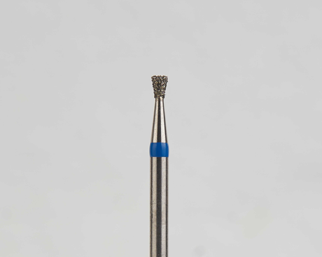 Алмазный бор турбинный стоматологический 866.314.010.016.014 «Обратный конус» синяя насечка d=1,4 мм (5 шт)